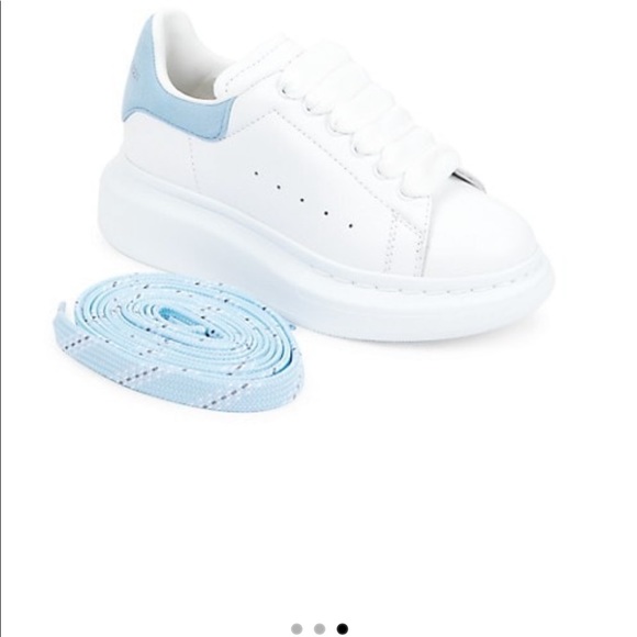 Alexander McQueen
Kid's Oversized Lace-Up Leather Sneakers - Picture 3 of 3